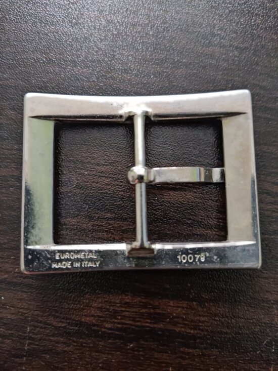 Rectangular Metal Belt Buckle | Made in Italy main image 4
